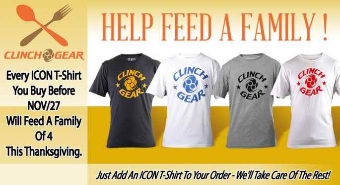 Clinch Gear Teams With San Diego Rescue Mission To feed Families In Need This Holiday Season!
