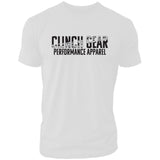 Clinch Gear Performance Apparel – Men's Crew – Blk/Gry Camo – White - Clinch Gear
