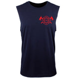 Thin Red Line - Shield - Muscle Tank - Navy - Clinch Gear