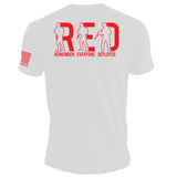 R.E.D. Remember Everyone Deployed - Crew Tee - White - Clinch Gear