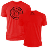 Clinch Gear Stamp Seal - Crew Tee - Red - Clinch Gear