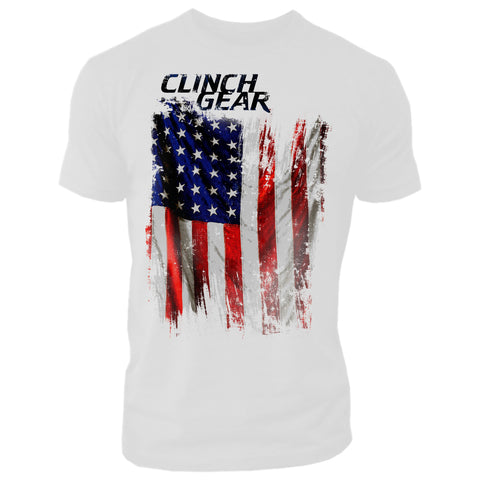 Clinch Gear America – Crew Tee – White
