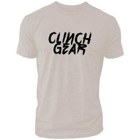 Clinch Gear Slant – Crew Tee – Sand/Black
