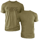 Clinch Gear Stacked – Crew Tee – Military Green/Green