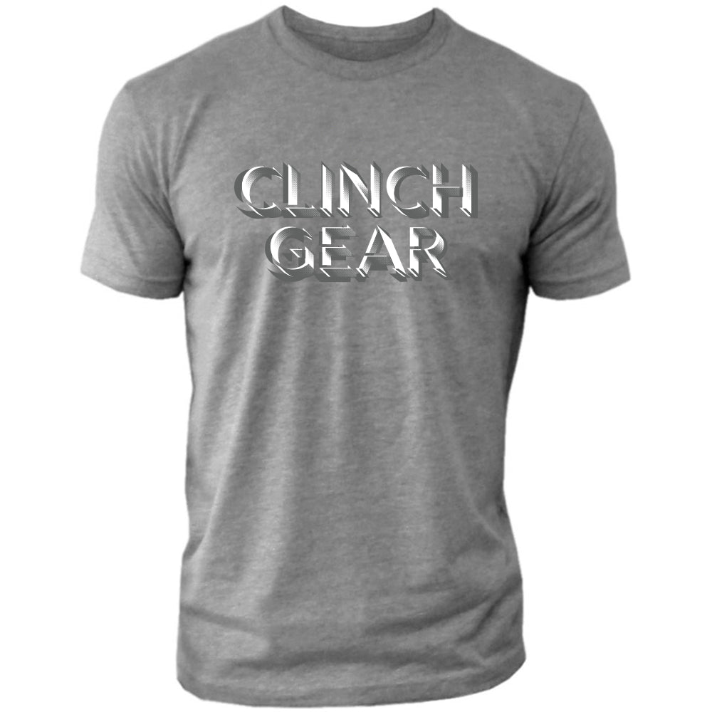 Clinch Gear - Sketch - Crew Tee - Heather Gray