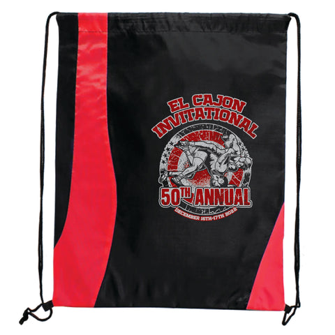 ECI 2022 50th Anniversary Cinch Bag - Black/Red