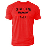 Clinch Gear Barbell Club - Crew Tee - Red - Clinch Gear
