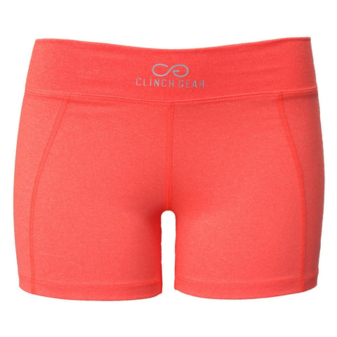 Cross Training Performance Micro Booty Short - Coral - Clinch Gear