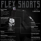Flex Short – America – White - Clinch Gear
