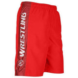 Youth Wrestling Short- Red - Clinch Gear
